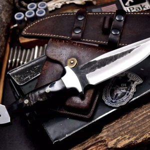 Lot #012 CFK Handmade AUS 10 Custom SHEEP HORN Camping Hunting Skinner Tactical Knife